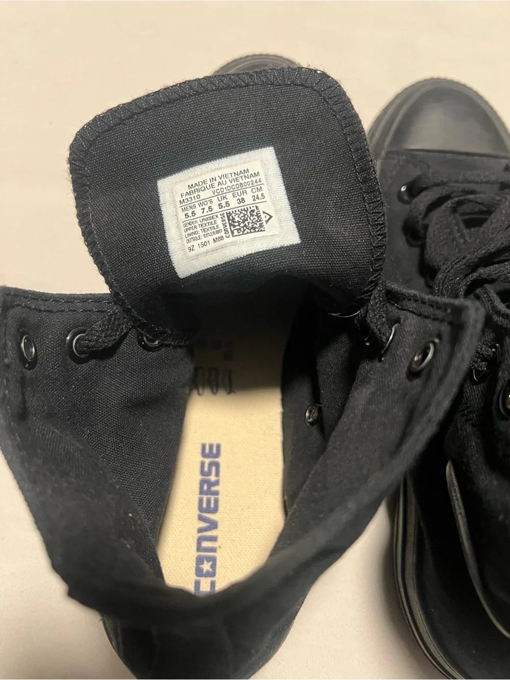 Converse All Star High Top Sneakers - Black - Picture 2 of 4